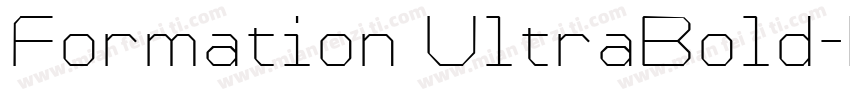 Formation UltraBold字体转换